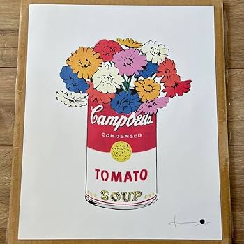 kurry カリー　アート　ポスター　花 Amazon.co.jp: kurry○カリー○キャンベル缶アート○○四つ切