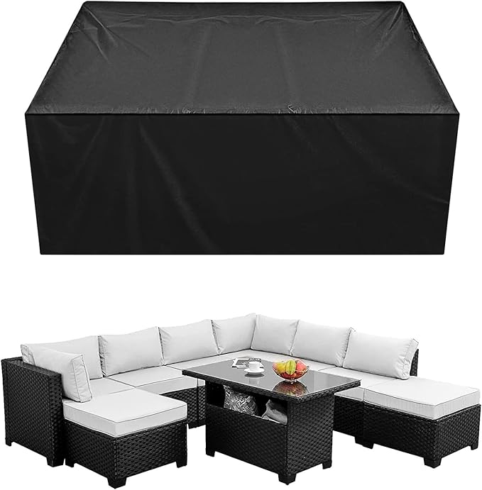 iCOVER Patio Furniture Cover, 56"x56" Square/Round Patio Table Cover