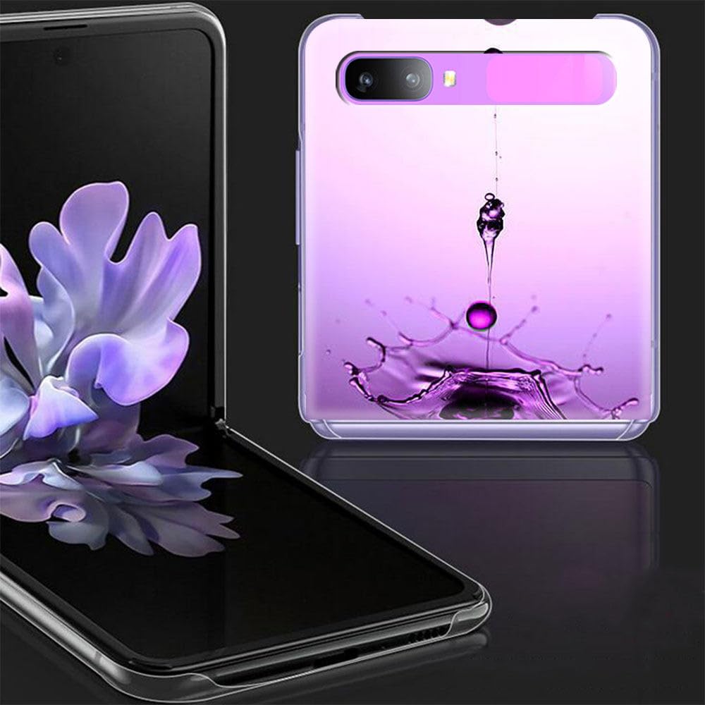 Purple Transparent Hard Case for Samsung Galaxy Z Flip z Flip3 5G