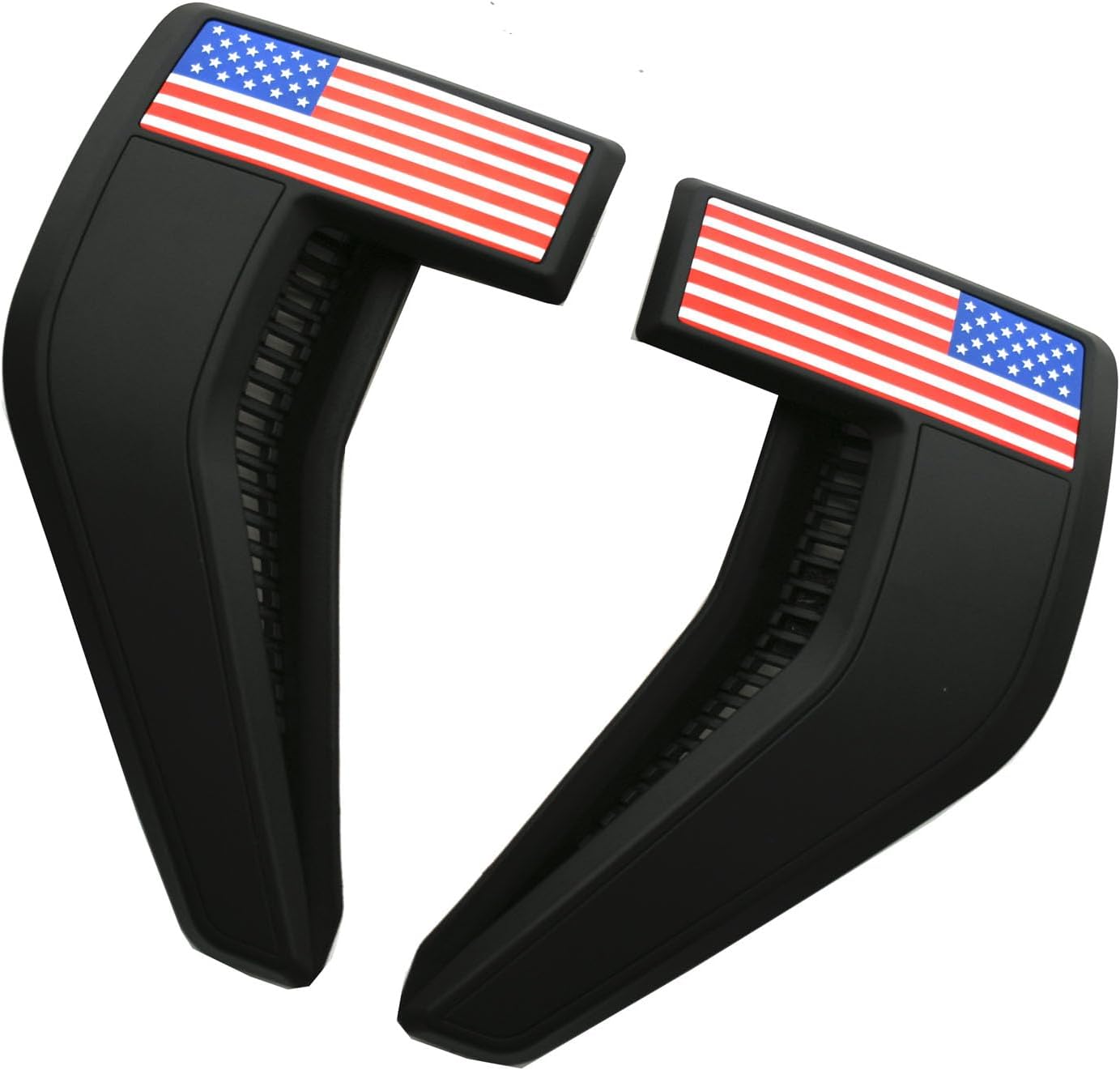 Pair Set Side Vent Emblems Cover Truck Badge Compatible with 2021-2026 F150 Accessories XL XLT Lariat Limited Platinum (American Flag-Colorful)