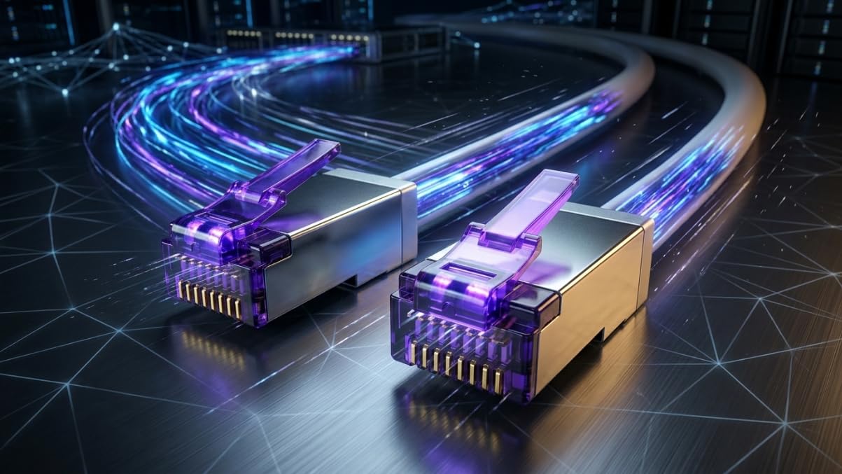 SuperFlex Câble LAN CAT 6A - 20 m - Gris - 1 pièce - Câble réseau/patch RJ45 S/FTP 10 Gbit/s 500 MHz