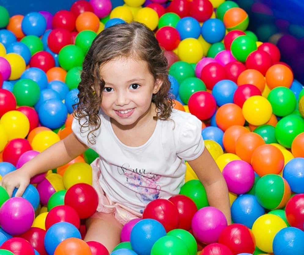Martom Bunte Bälle für Bällebad 7/6cm Babybälle Plastikbälle Baby Spielbälle 100-2000 Stuck (6cm, 100, Stück)