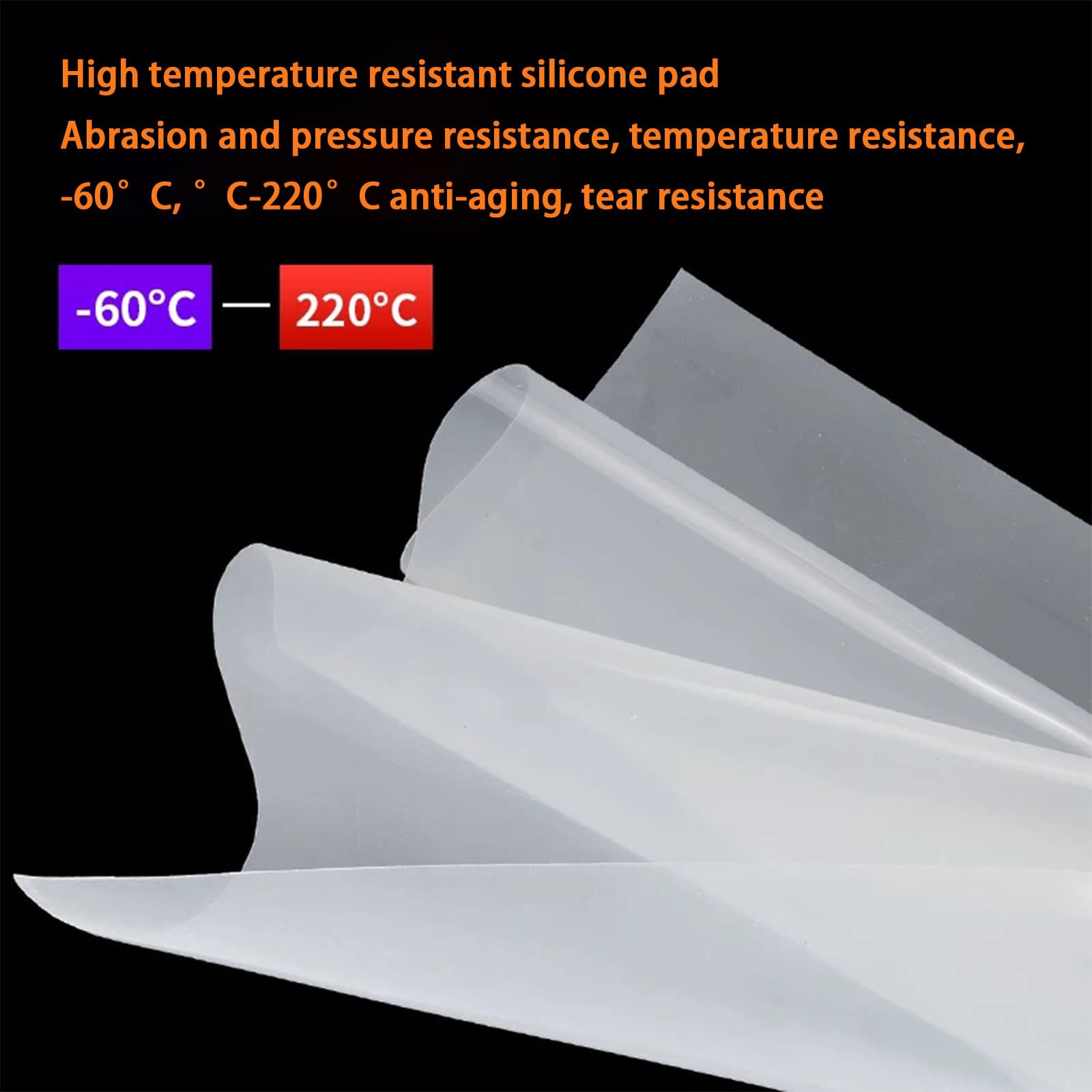 10 Pezzi Foglio in Silicone, Lastra in Gomma Flessibile, Resistente alle Alte Temperature, Impermeabile, Antiscivolo, Grado Alimentare & Industriale, per Guarnizioni e Fai-da-Te,50mm*50mm*4mm