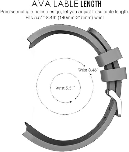 Miniatura 4 de Compatible con correas de reloj inteligente EIGIIS K55, correas de repuesto de silicona clásicas compatibles con PUREROYI 1.32 pulgadas C21C20