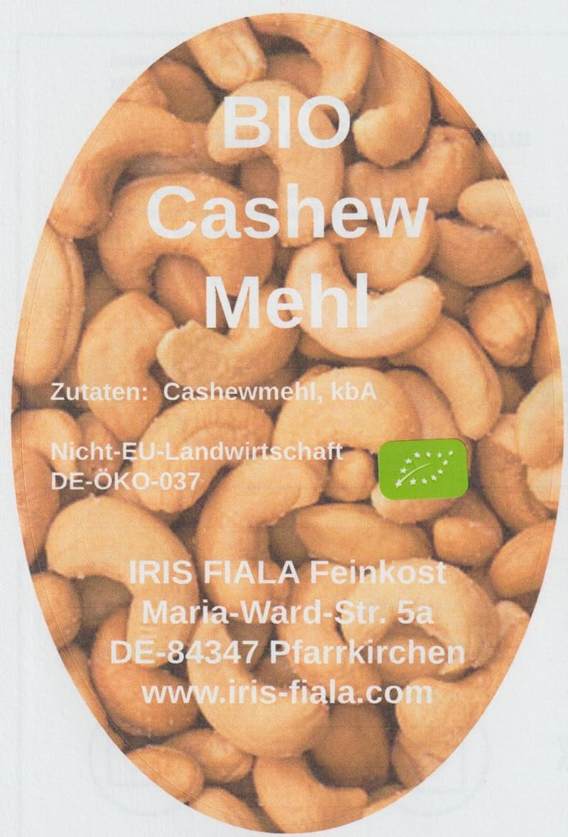 Generisch 500 g +++ Bio Cashew Mehl, teilentölt +++ 37% Eiweiß/nur 18% Fett +++ ohne Zusatzstoffe +++ EUR 31,80/kg