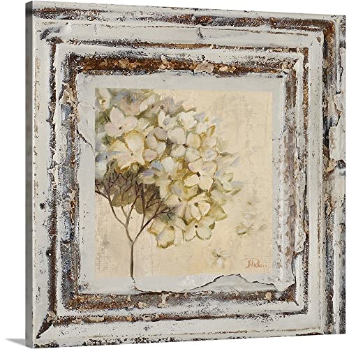 CANVAS ON DEMAND Flowers and Leaves Square VI Canvas Wall