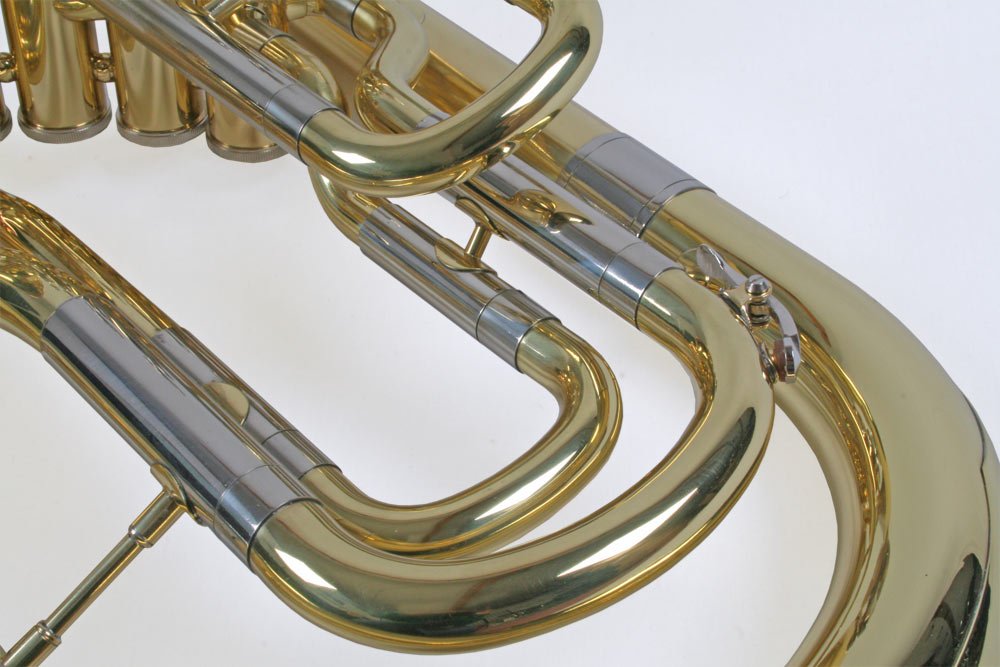 Bellfront Bariton, 4 Monel Ventile Frontaktion, Goldmessing Mundrohr