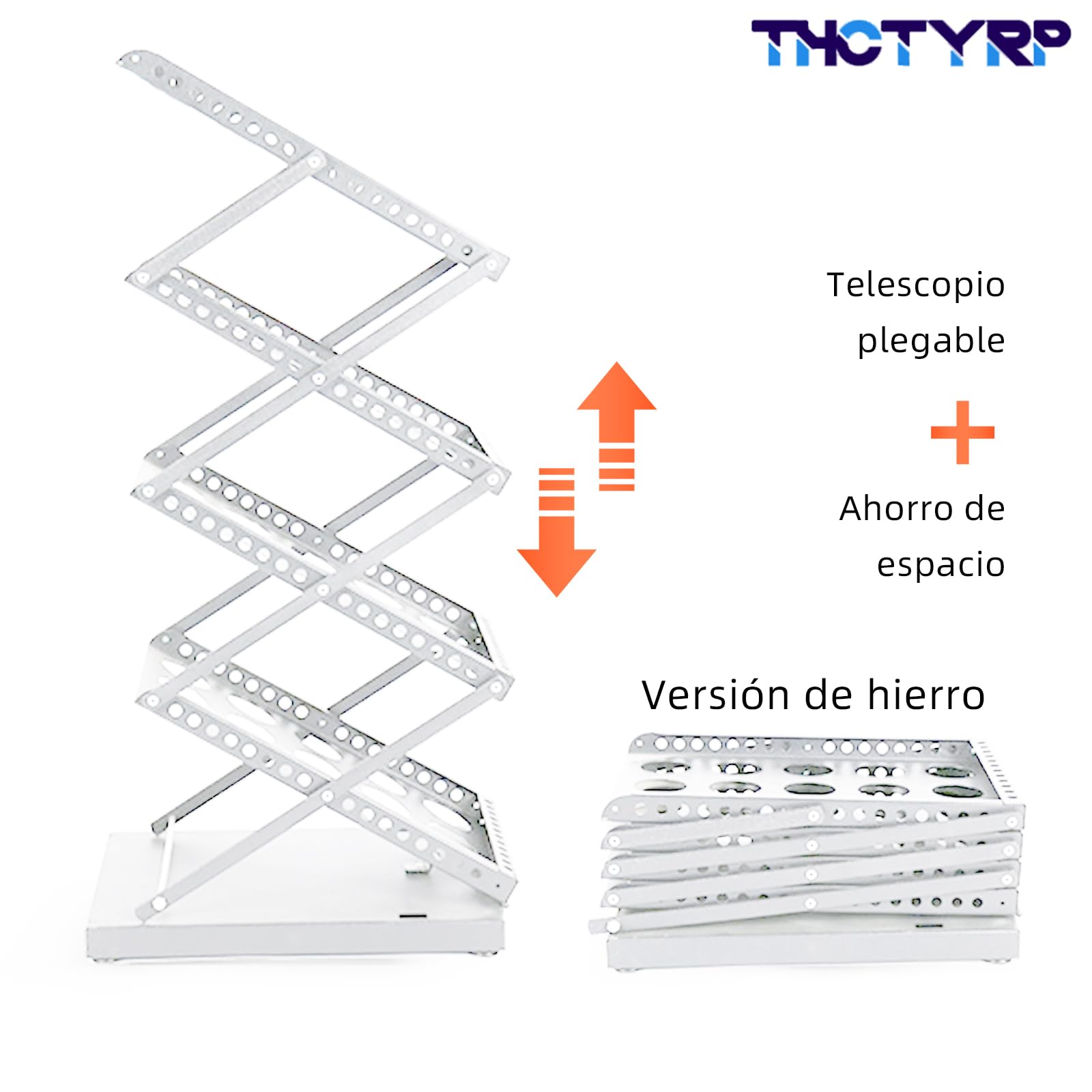 Soporte para catálogos, revistas y folletos, soporte plegable de 4 capas A4, soporte vertical de pie para revistas de moda