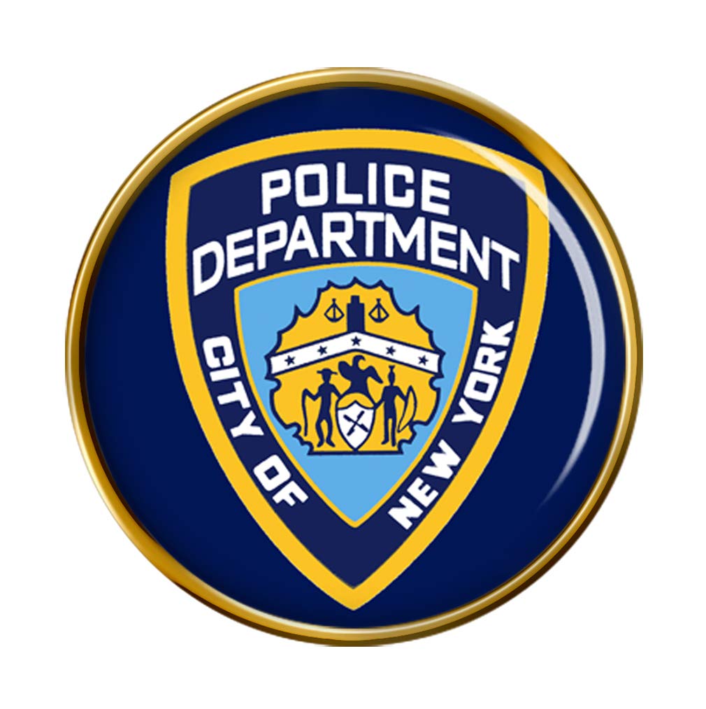 Giftshop Uk Men's Gold New York City Police Pin Badge