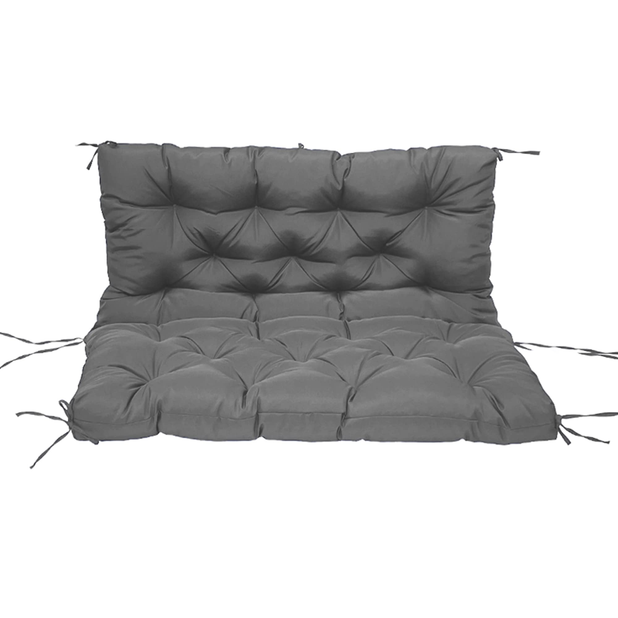 防水パティオベンチクッション 背もたれ付き 2人掛け 3人掛け スイング  