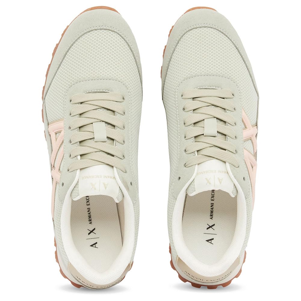 Armani Exchange Scarpe Donna Sneaker Bassa Low Cut Multi/Grigio XW2150 (Grigio, Sistema Taglie Calzature EU, Adulto, Numero, Media, 37)
