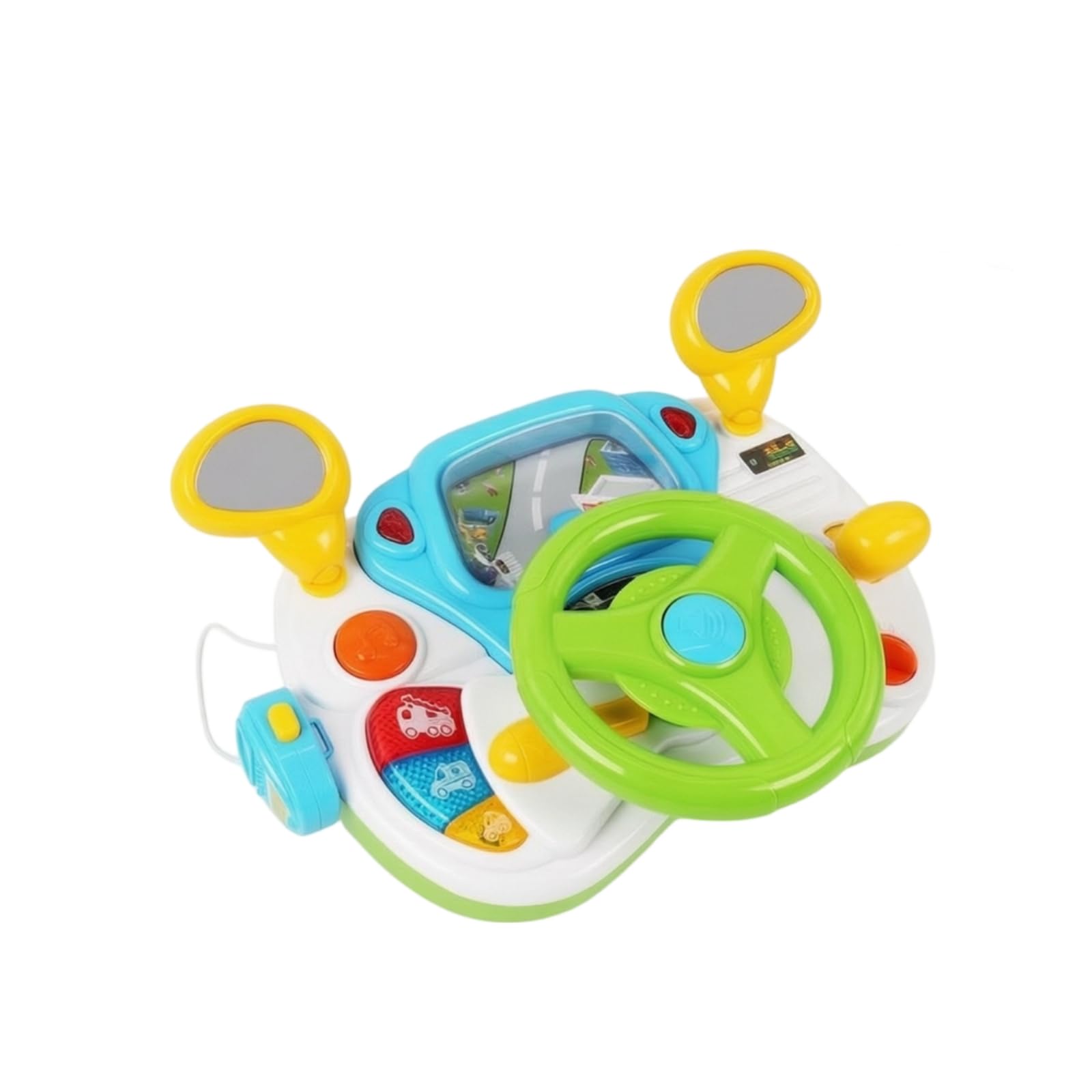 Gioco di Guida con Specchietti Luminoso | Alimentato a Batteria, Design Compatto da Tavolo, Giocattolo con e Suoni, per Cameretta