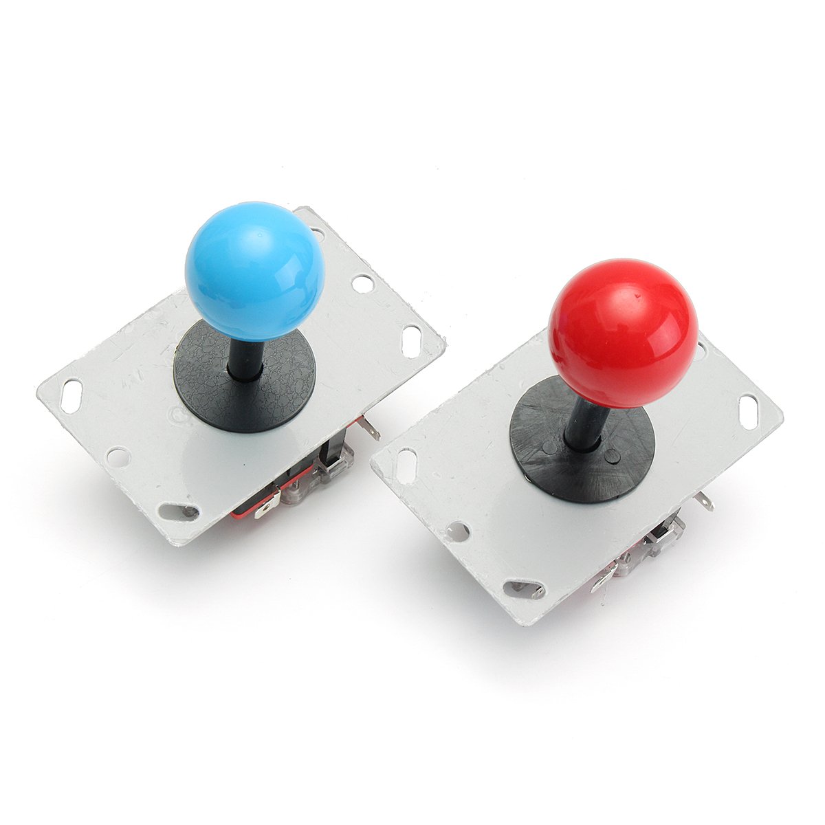 Bouton LED Pour Modding Console Jeu Rétro Bouton-poussoir De La Console De Jeu D'arcade, Bouton De Console De Jeu Avec Lumière | Bouton Rond En Plaqué Argenté Pour La Machine D'arcade Bouton
