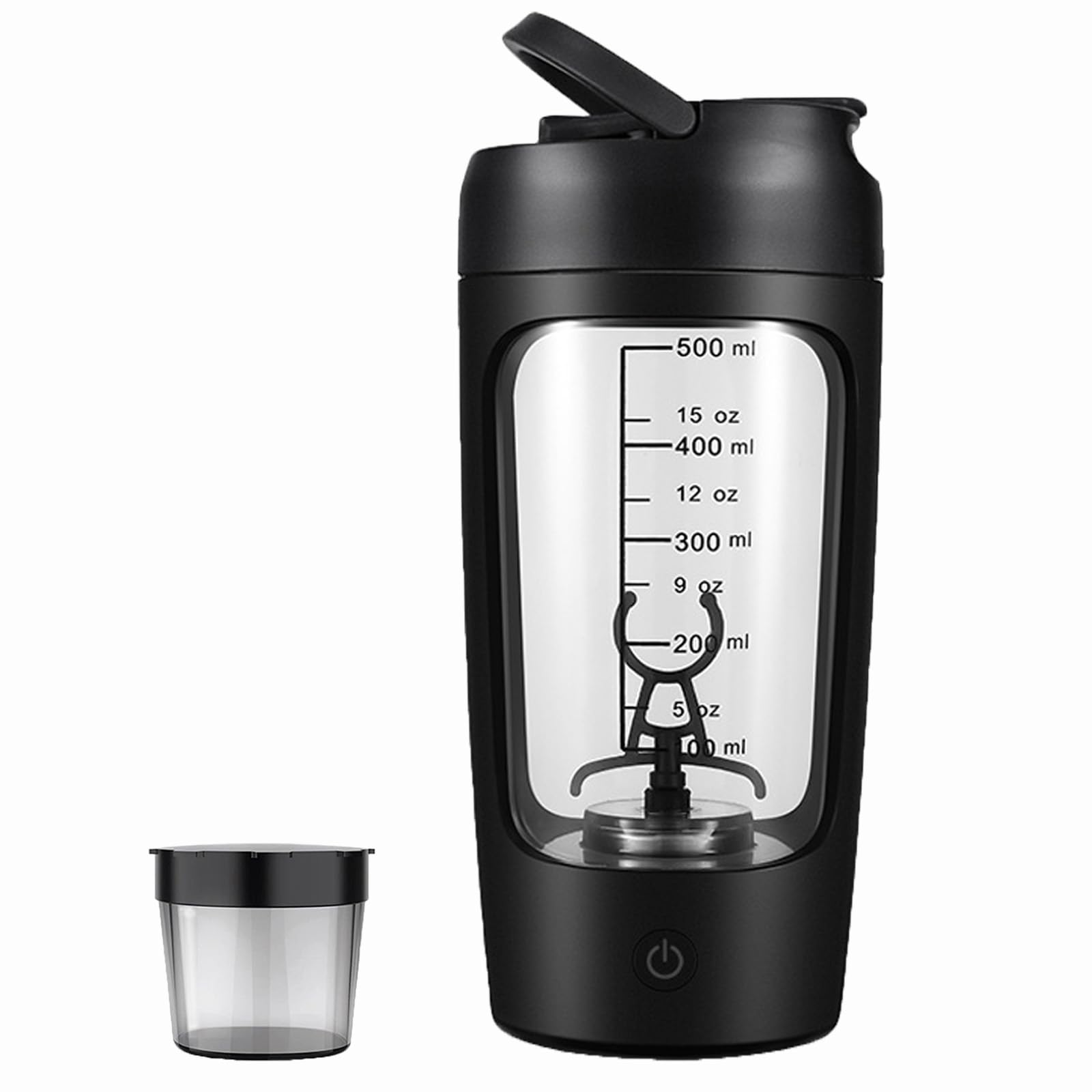 RapidMix Elektrischer Shaker, Protein Shaker mit USB-C und Motor (Schwarz)