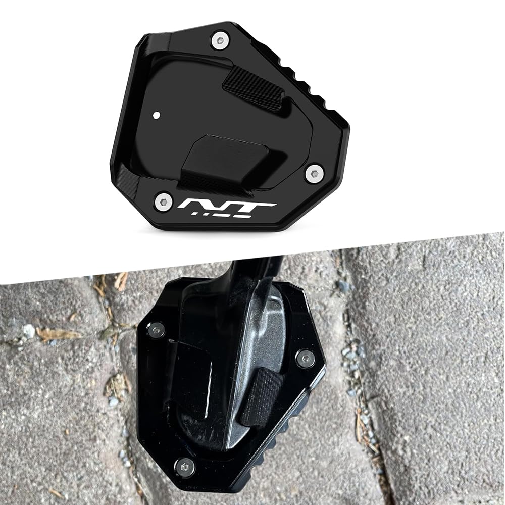 Modeer Compatibile con Hon.da NT 1100 / NT1100 DCT 2022 2023 2024 2025 Cavalletto laterale CNC per motociclette, cuscinetti di prolunga nt 1100 accessori (NT-Nero)