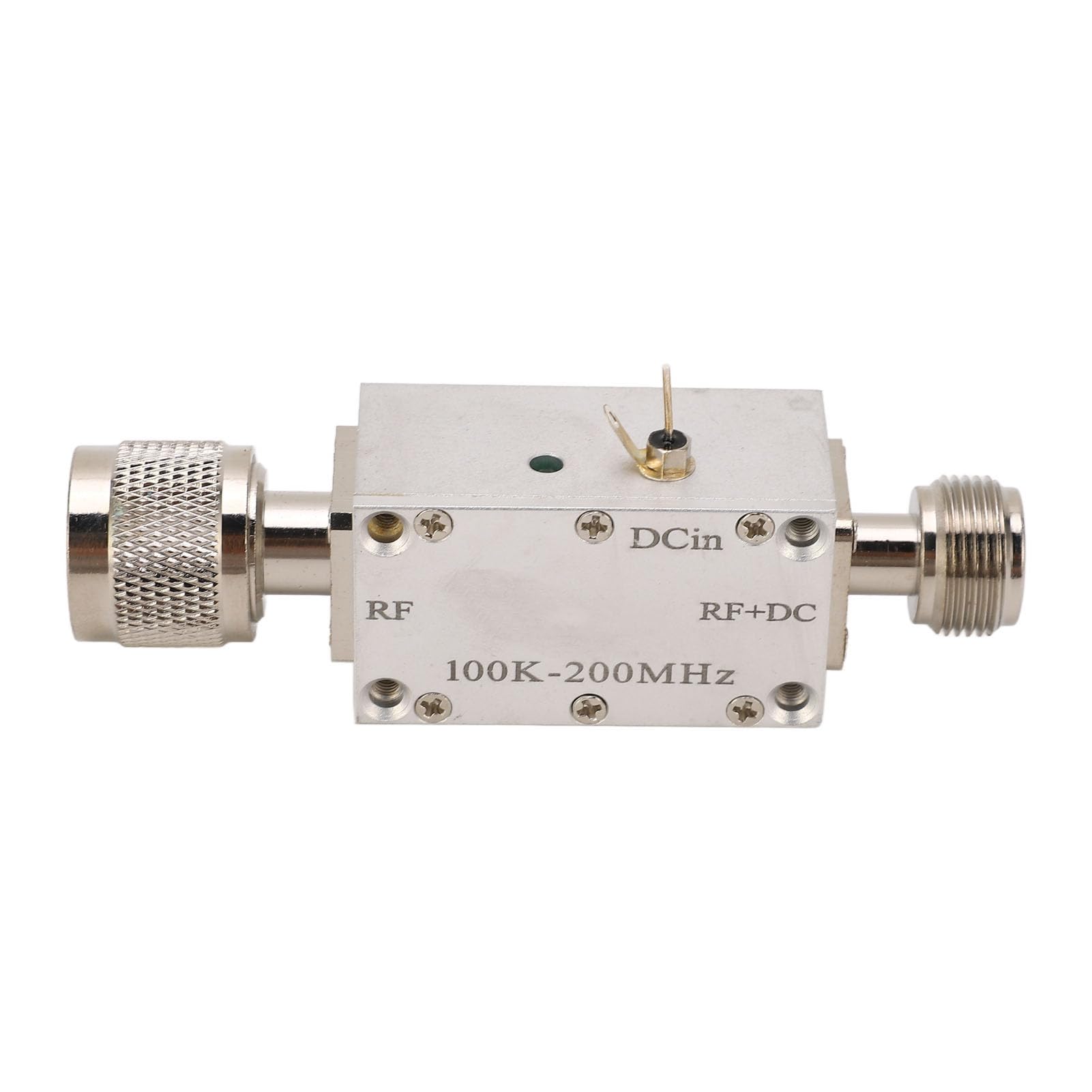 Bias Tee, Hochfrequenz Bias Tee T-Stück Verstärkermodul HF-Breitband für 0,1–200 MHz HF-Signale, Logarithmisch