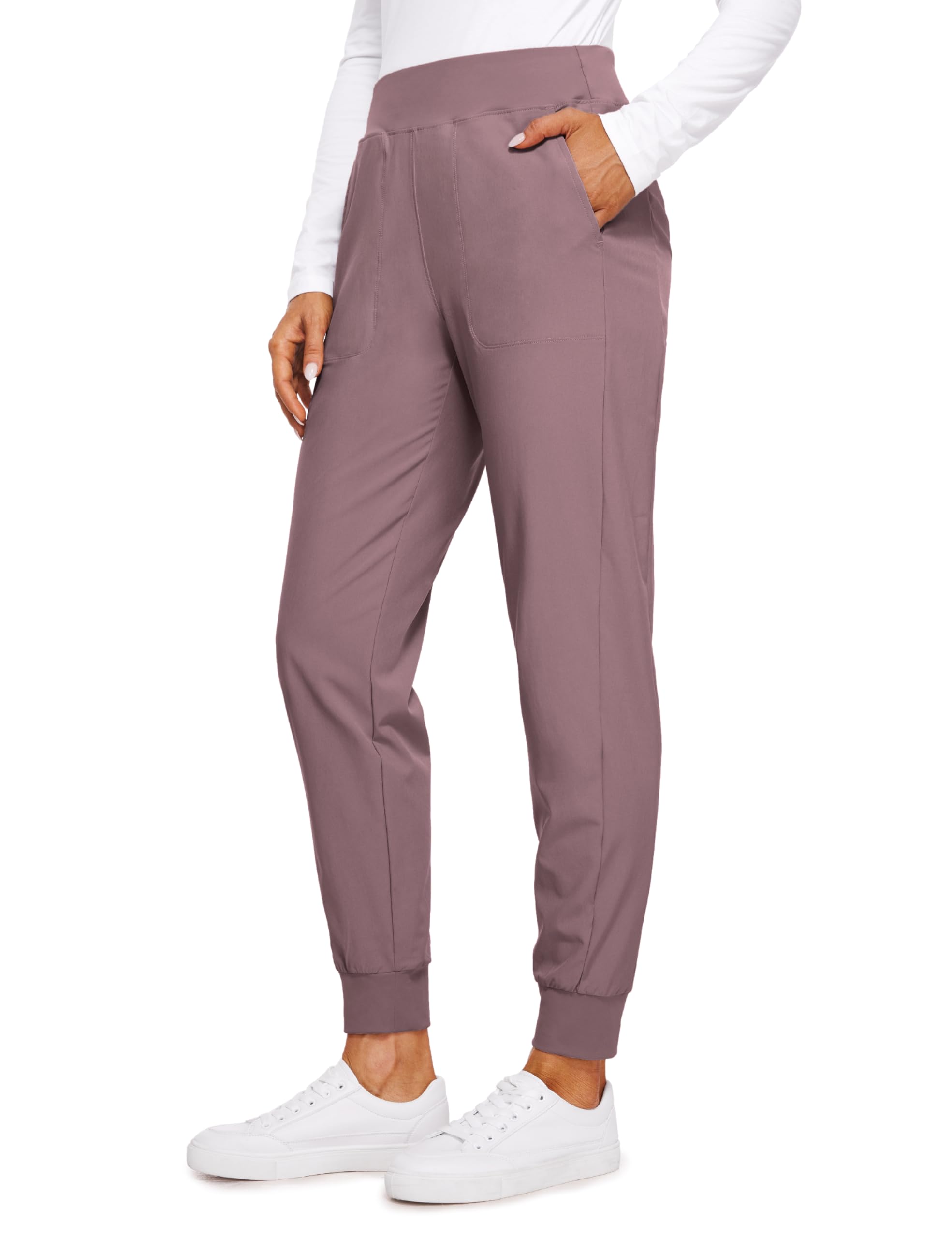 CRZ YOGA Womens Joggers Pants with Pockets Lightweight Workout Travel  Casual Golf Hiking Pants for Women Quick Dry