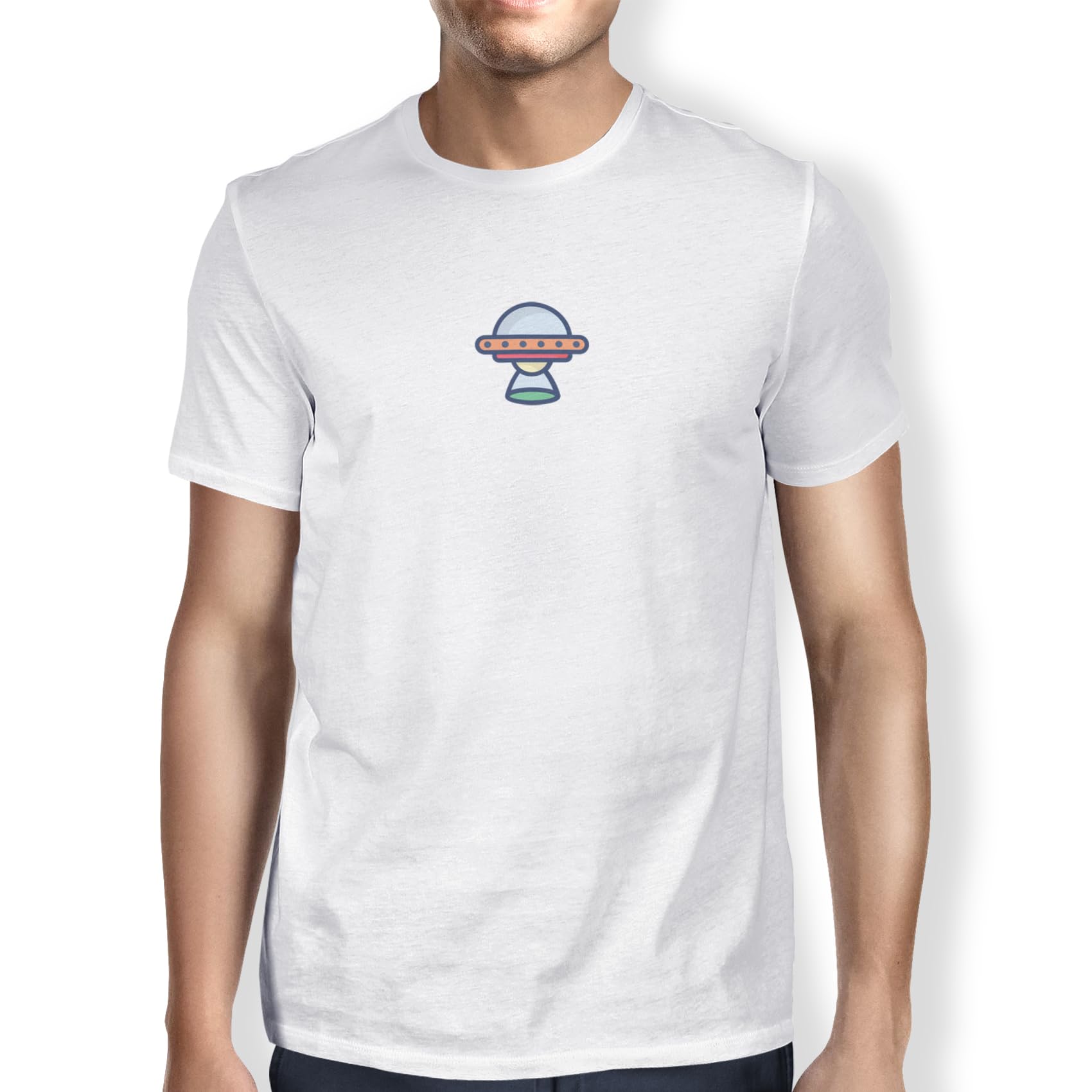 Green Fish Men's Fdmtsi-100001 T-Shirt, White, M