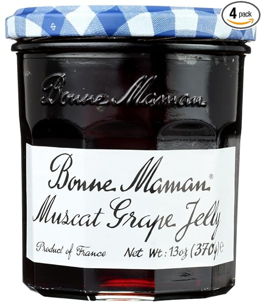 Bonne Maman Jelly, Grape, 13 Ounce (Pack of 4)