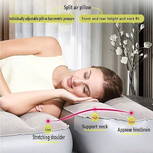 Miniatura 3 de YIRENZUI Colchón inflable a prueba de fugas con bomba eléctrica recargable almohada integrada para invitados camping senderismo bolsa de