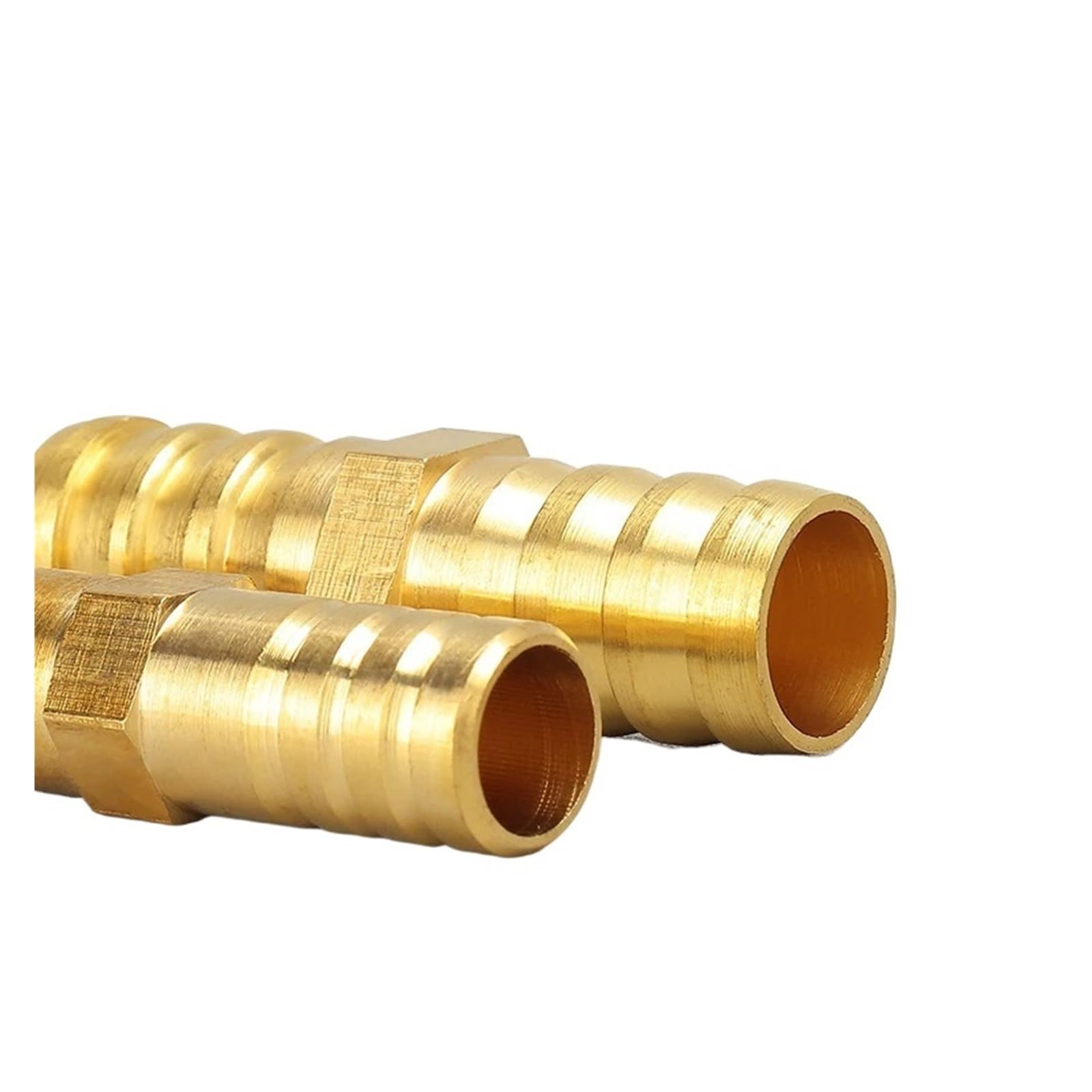 Racores de empalme con espiga de latón, Conector de cobre amarillo la pagoda manera instalación tuberías Barb 2 for tamaños múltiples manguera(50mm)