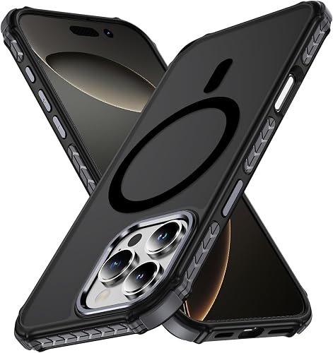 PinLiSheng Magnetic for iPhone 16 Pro Case [Anti-Fingerprint] [Compatible with M