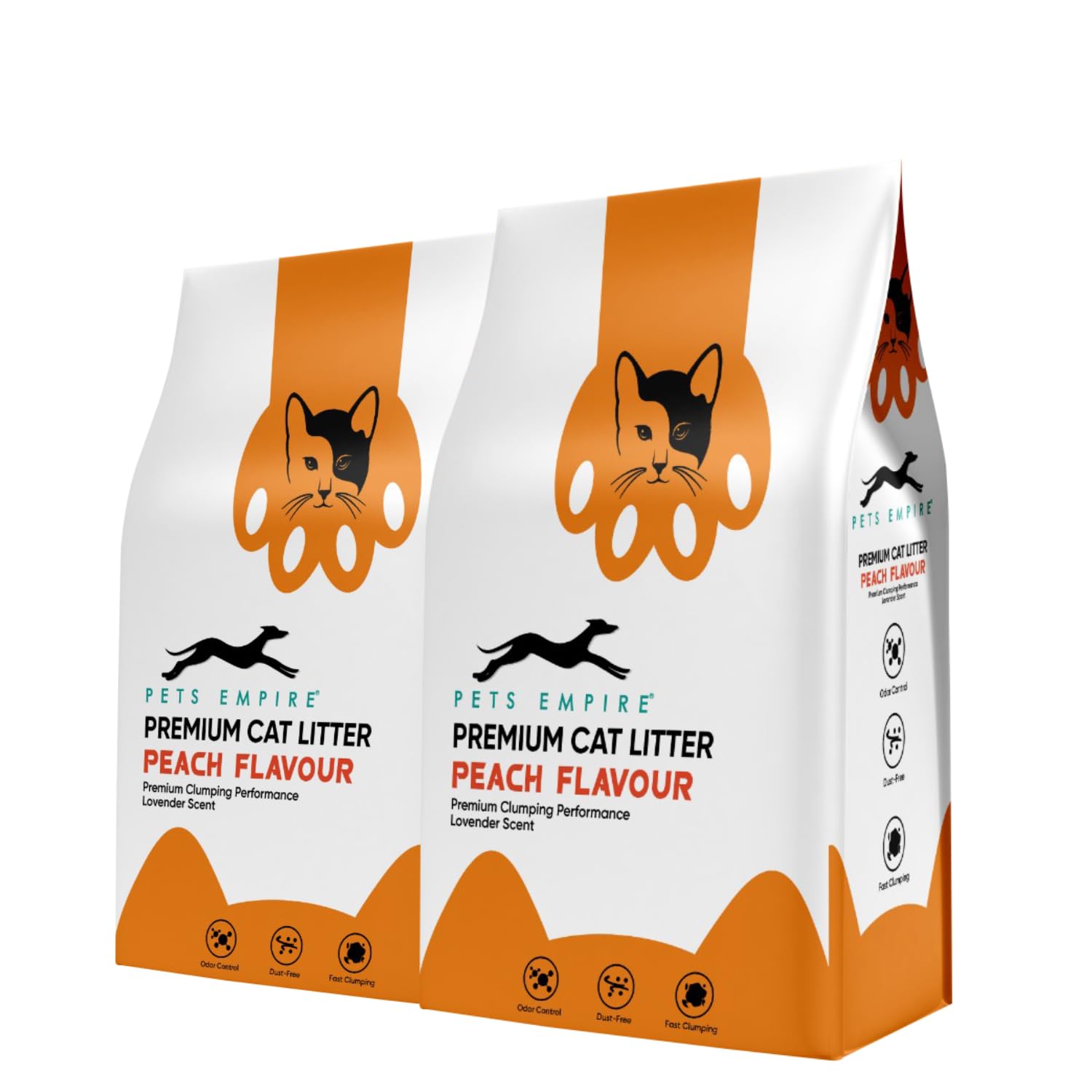 Pets Empire Bentonite Cat Sand Litter (5kg x Pack of 2)| Peach Flavour Scented | Highly Absorbent Natural Mineral | Long Lasting No Dust Kitty Litter | Scoopable, Hard Clumping | for Multiple Cats (B09R25CBSN) Amazon Price History, Amazon Price Tracker