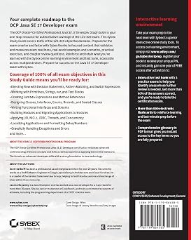 OCP Oracle Certified Professional Java SE 17 Developer Study Guide: Exam 1Z0-829 (Sybex Study Guide)