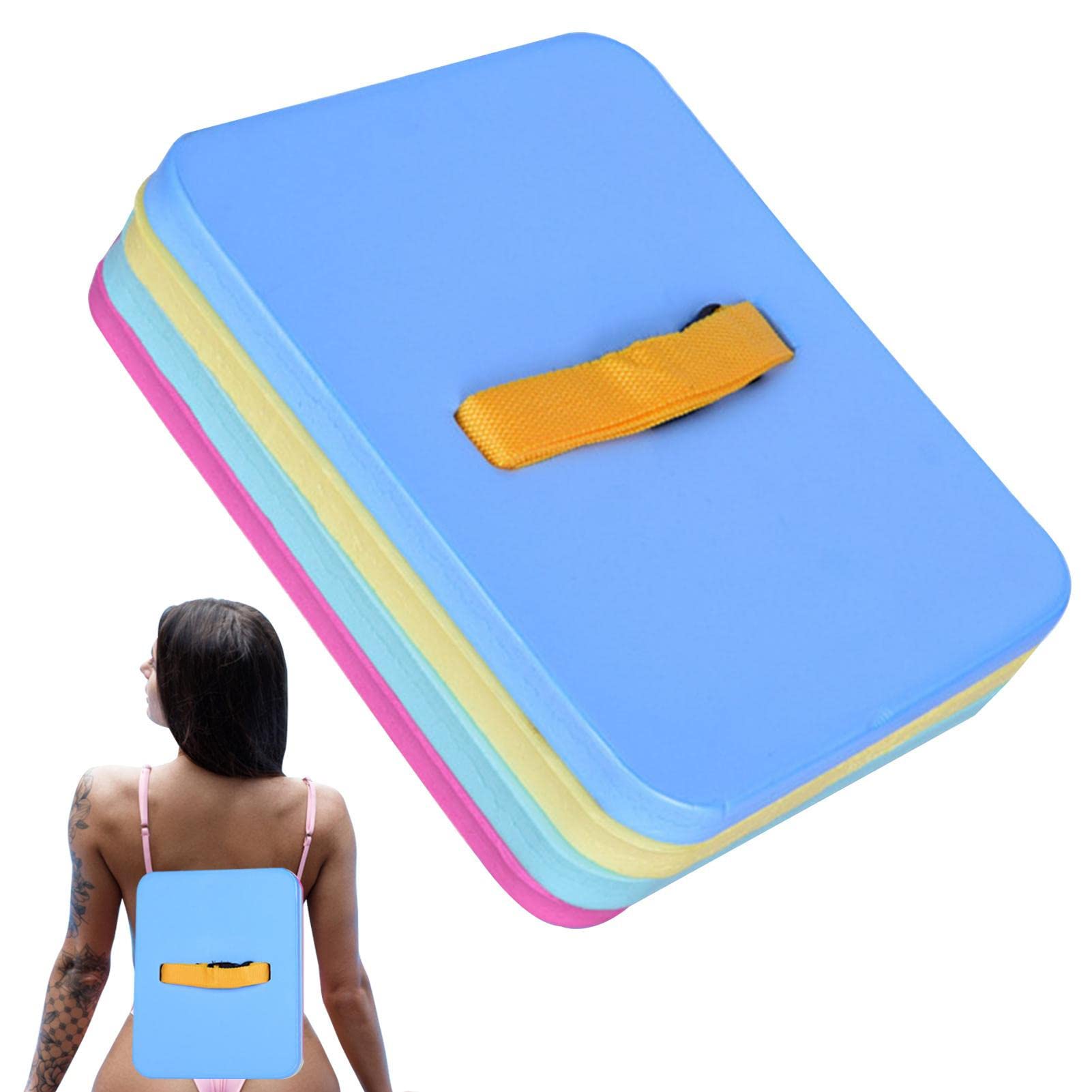 SKUDA Swim Bubble Back Float for Kids - Swim Bubbles Belt with Adjustable Split Layers,Waterproof Floaties Device, EVA Foam Board Swimming Aid Training Float Split
