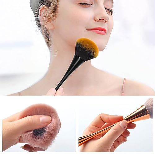 Miniatura 5 de KAAGEE 2 cepillos de polvo de uñas acrílicas, cepillos limpiadores de uñas para limpiar el polvo, cepillo grande para polvo de inmersión, cepillo de