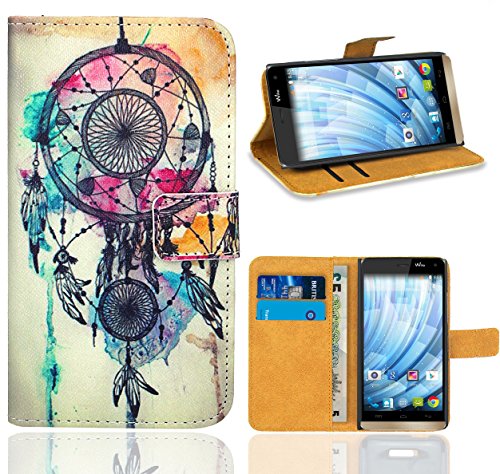 FoneExpert Wiko Getaway Housse Coque, Etui Housse Coque en Cuir Portefeuille Wallet Case Cover pour Wiko Getaway