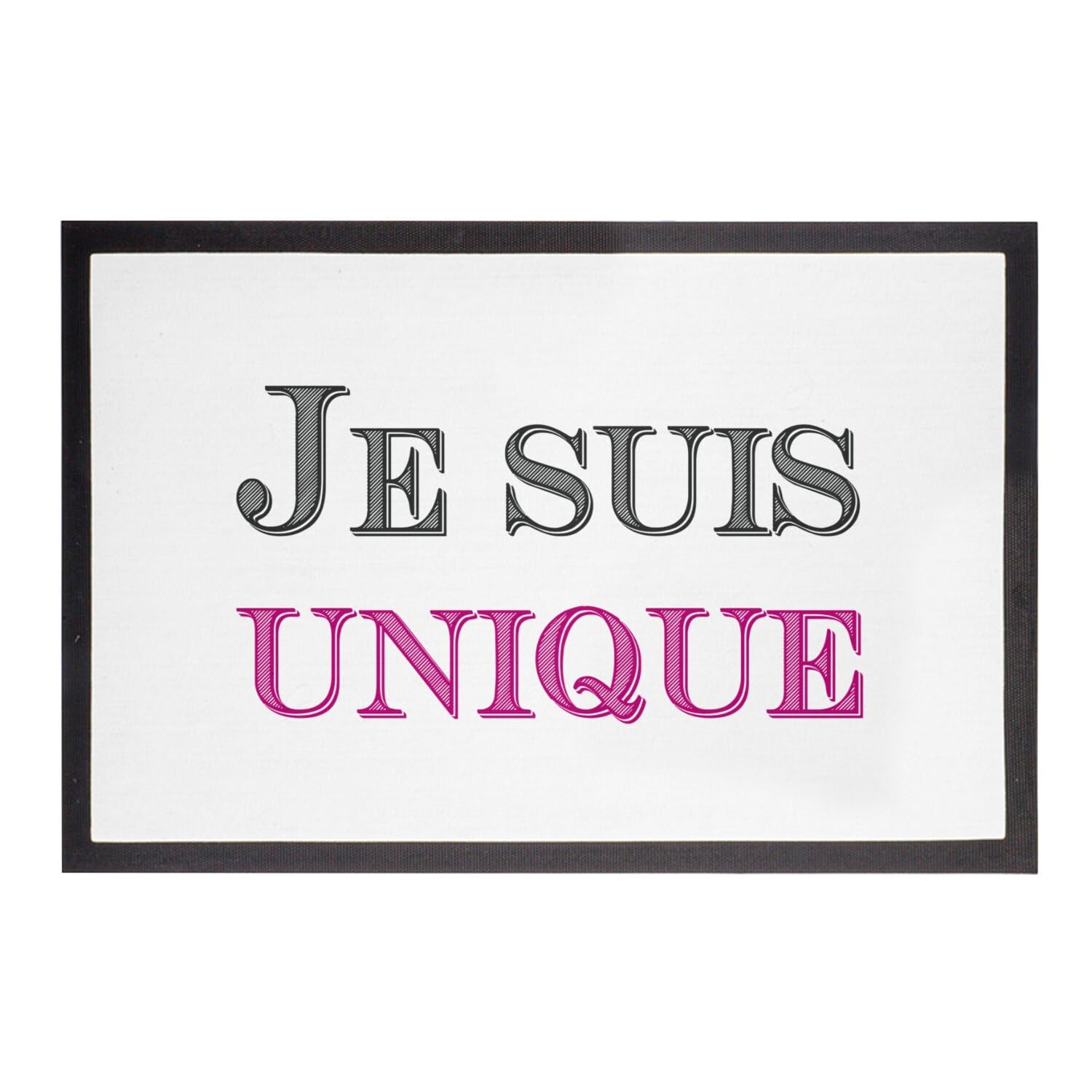 Paillasson Je suis Unique Rose pour une entrée accueillante et moderne