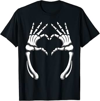 skull hand t shirt