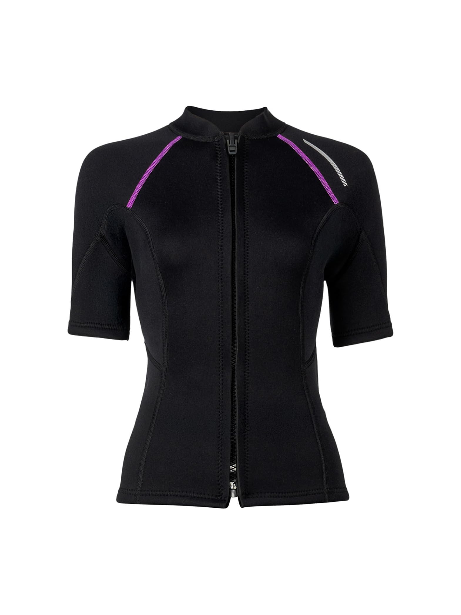 Damen Neoprenanzug Jacke 1,5mm Tauchen Neopren Jacke Kurzarm Rashguard Neoprenanzug Tops Für Surfen Schwimmen Schnorcheln