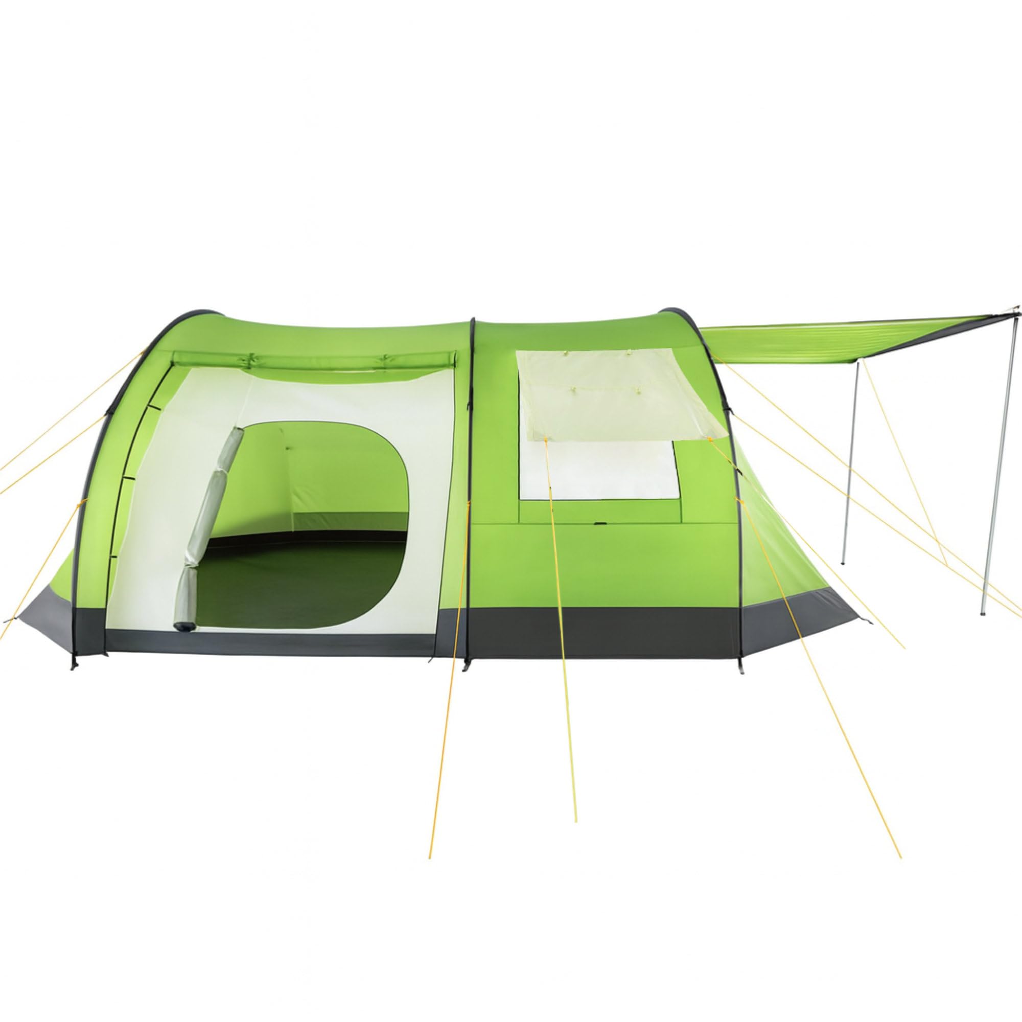 CampFeuer Tenda a tunnel per 4 persone "Super+" | Tenda a tunnel con tenda | Antivento, Impermeabile, Ultraleggero | Tenda da campeggio con zanzariera | Tende per campeggio, all'aperto, spiaggia ed