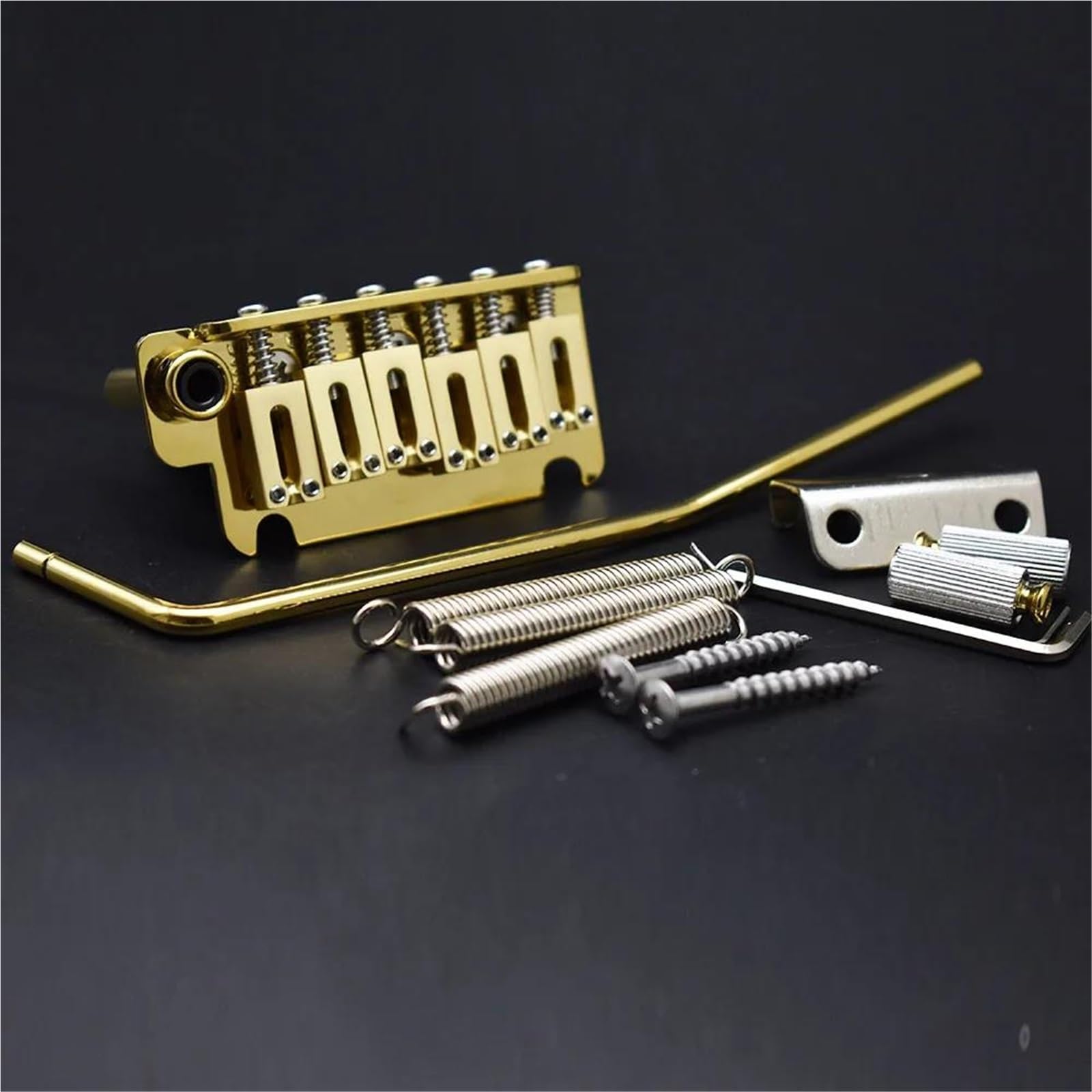 Mostek Double Post Point Tremolo Gold Double Post do gitary elektrycznej ST Mostek Gitary Profesjonalnej
