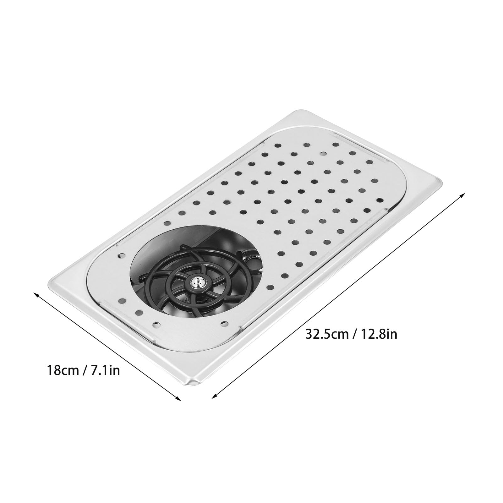 Enjuagadora de Jarras Lavadora Automática de Alta Presión Lavavasos Automáticos Electrodomésticos Equipos de Lavado para Fregadero de café, Lavadoras de Vidrio (Acero