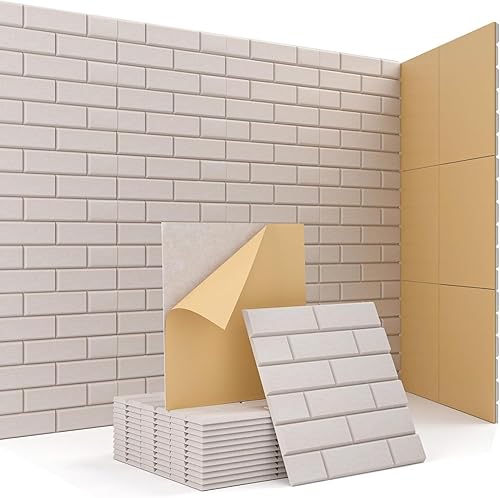 Paquete de 12 paneles de espuma a prueba de sonido para paredes de 12 x 12 x 0.4 pulgadas, paneles acústicos autoadhesivos, paneles de pared