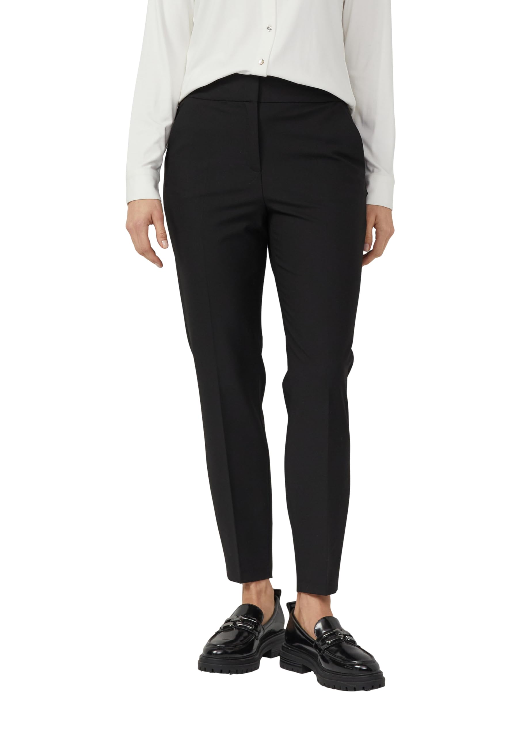 s.Oliver Damen Hose Slim Fit 7/8 Slim-fit-Hose mit Tapered Leg und Elastikbund