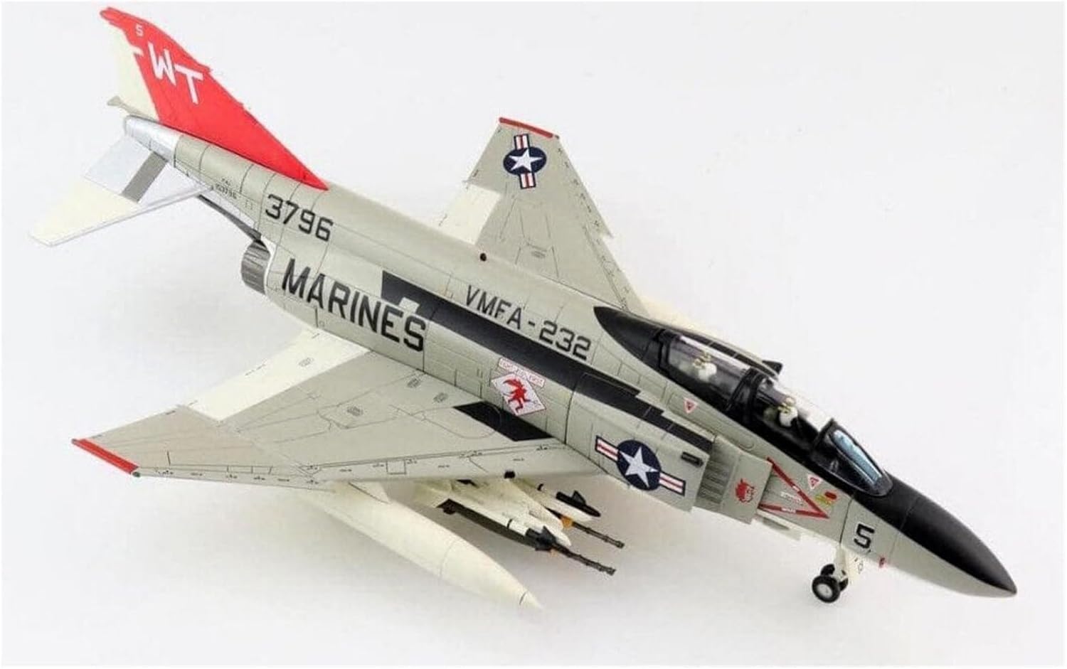 1 72 for US Marine Corps VMFA-232 Squadron F-4J Fighter Scale Die-cast Alloy Aircraft Display Hobby Playgame Kit