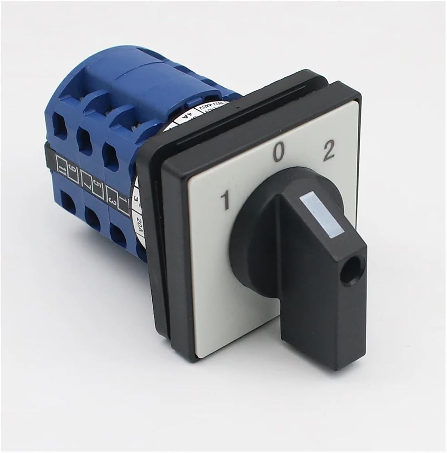LW28-32 32A Cam Switches Rotary Switch Changeover Control Switch Panel Mounted for Electrician Using Tools(0-1-2-3-4-5-6,8P-32 terminals)
