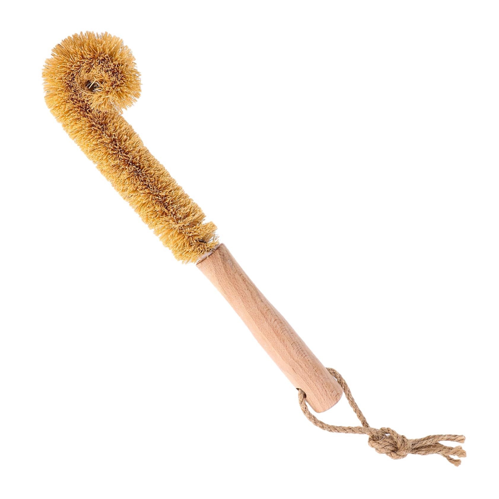 COLLBATH 1pc Bottle Cleaning Brush Cup Brushes Wood Brush Glass Brush Cup Cleaner Brush Cleaning Supplies De Limpieza Lengthened Handle Coconut Sponge Wooden Wine Glass
