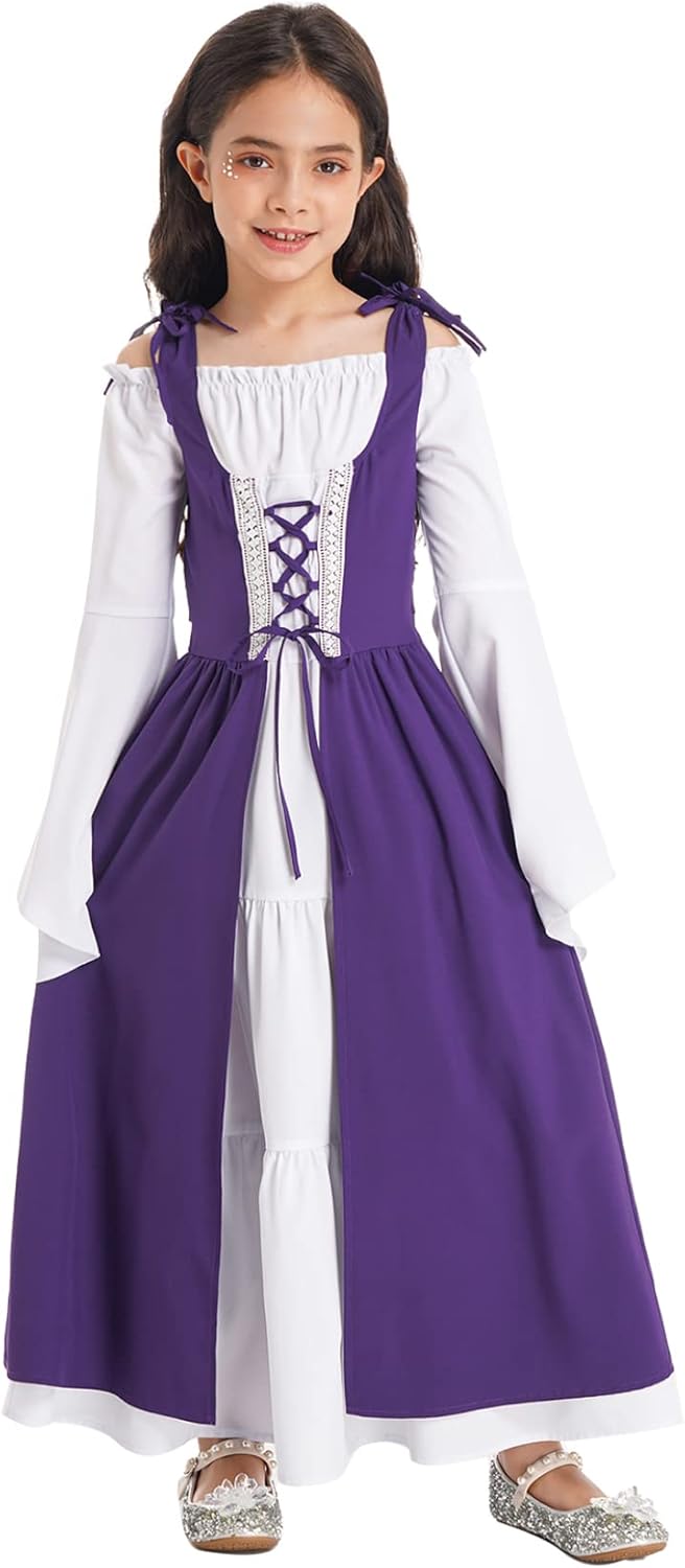 Conjunto Mujer Vestir Dos Piezas Disfraz De Princesa Medieval Para