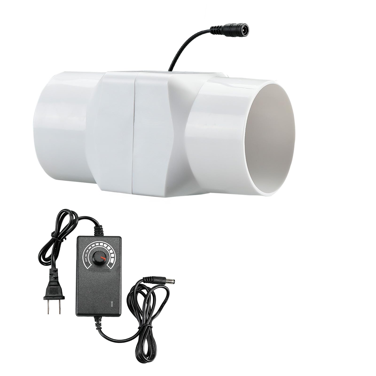 TNsughang 2 Inch Inline Fan, Inline Duct Fan 12v Exhaust Fan Adjustable Speed, 22 Cfm Ventilation System For Bathroom, Basement, Shoe Cabinet, Attic,