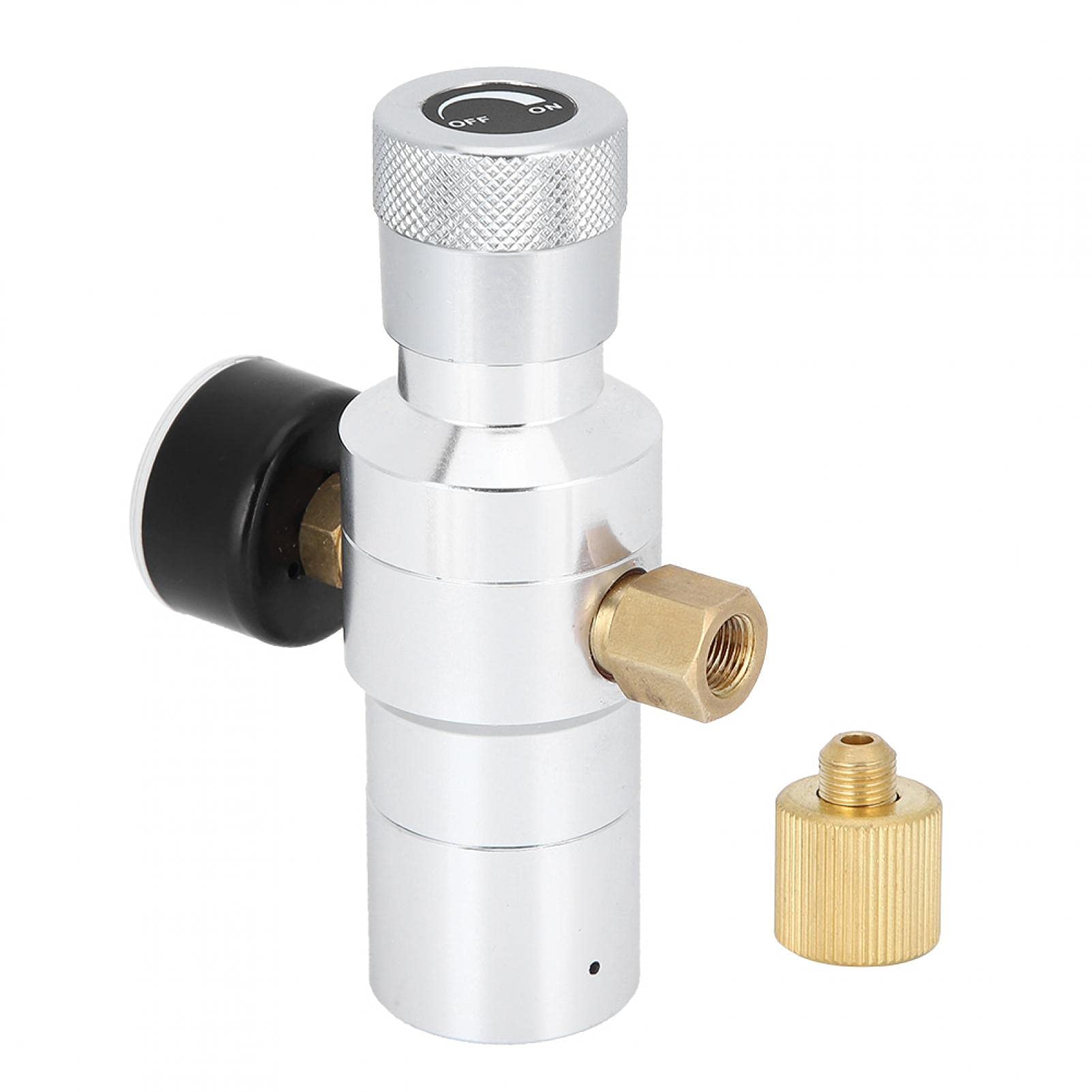 Acouto Adattatore CO2 In Lega Di Zinco Per Birra E Soda – Ingresso 6ACME, Uscita 3/8-24UNF – Per Homebrewing E Acqua Gassata