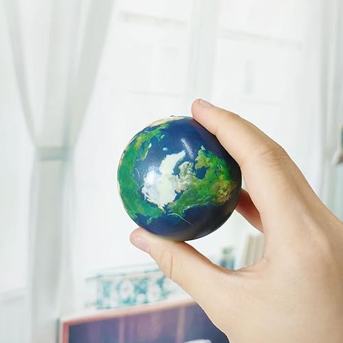 Miniatura 3 de Mydio Juego de 24 bolas para aliviar el estrés, bola de poliuretano suave de varios colores, patrón aleatorio, juguetes de fiesta, juego de pelota