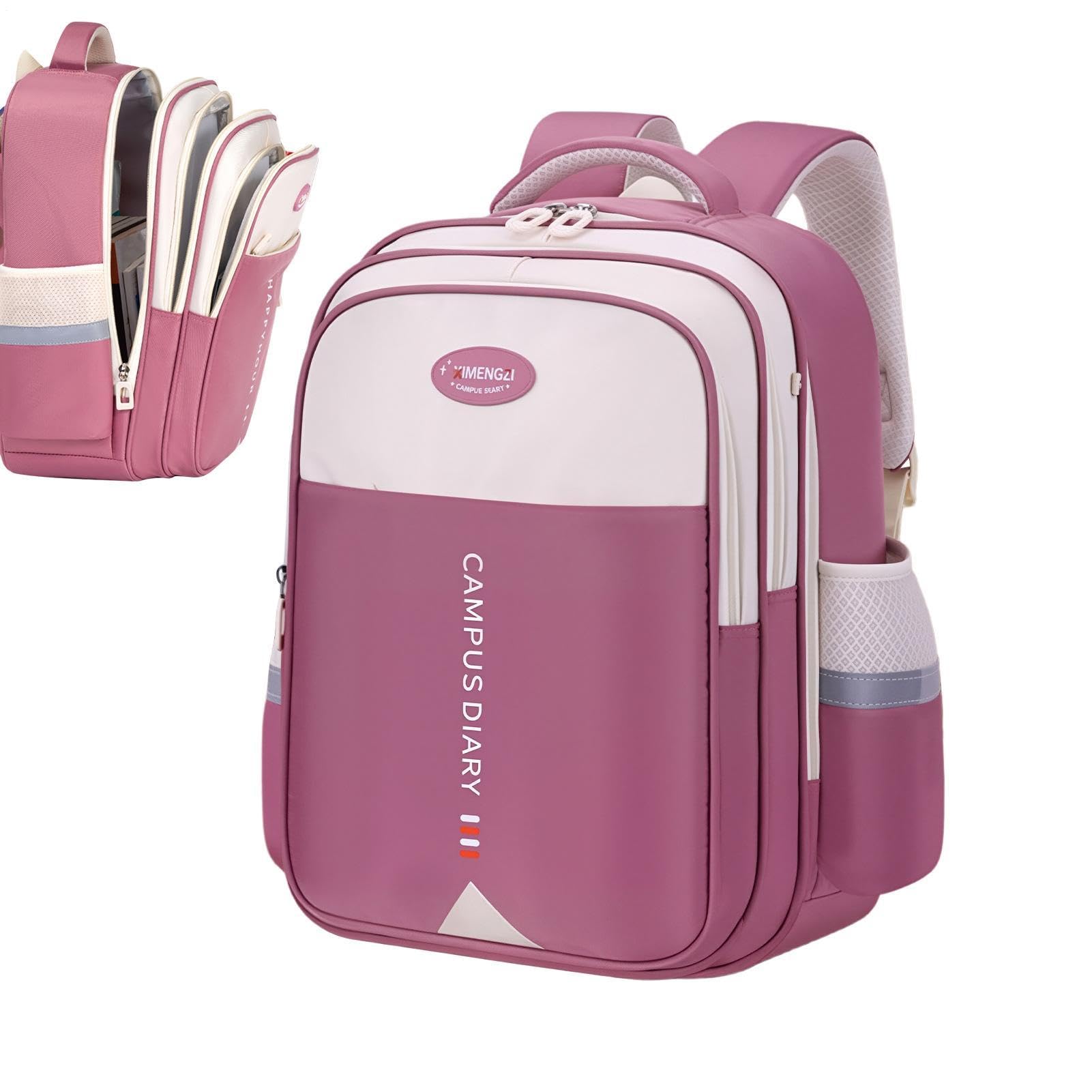 Zaino scolastico per bambini, leggero, impermeabile, di grande capacità | Borsa scolastica per bambini prescolare, zoo, parco, giardino, campeggio, picnic, passeggiate, ristorante, snack, giocattoli