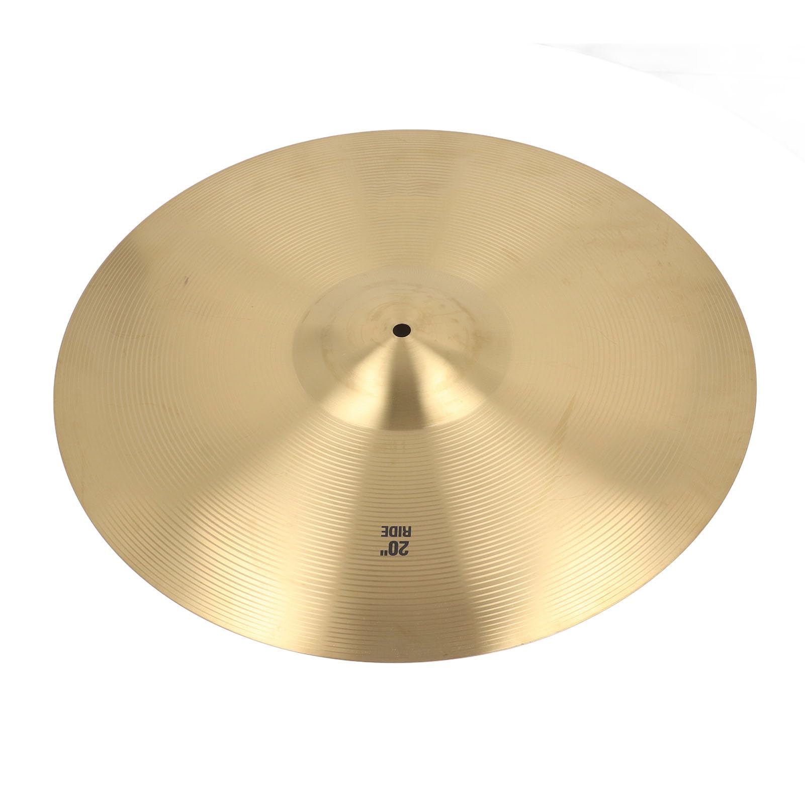 Cymbal jazz di tamburi professionisti per piatti di ottone con suono vibrante croccante per gli appassionati di musica e gli artisti durevoli costruzione in ottone (20 pollici)