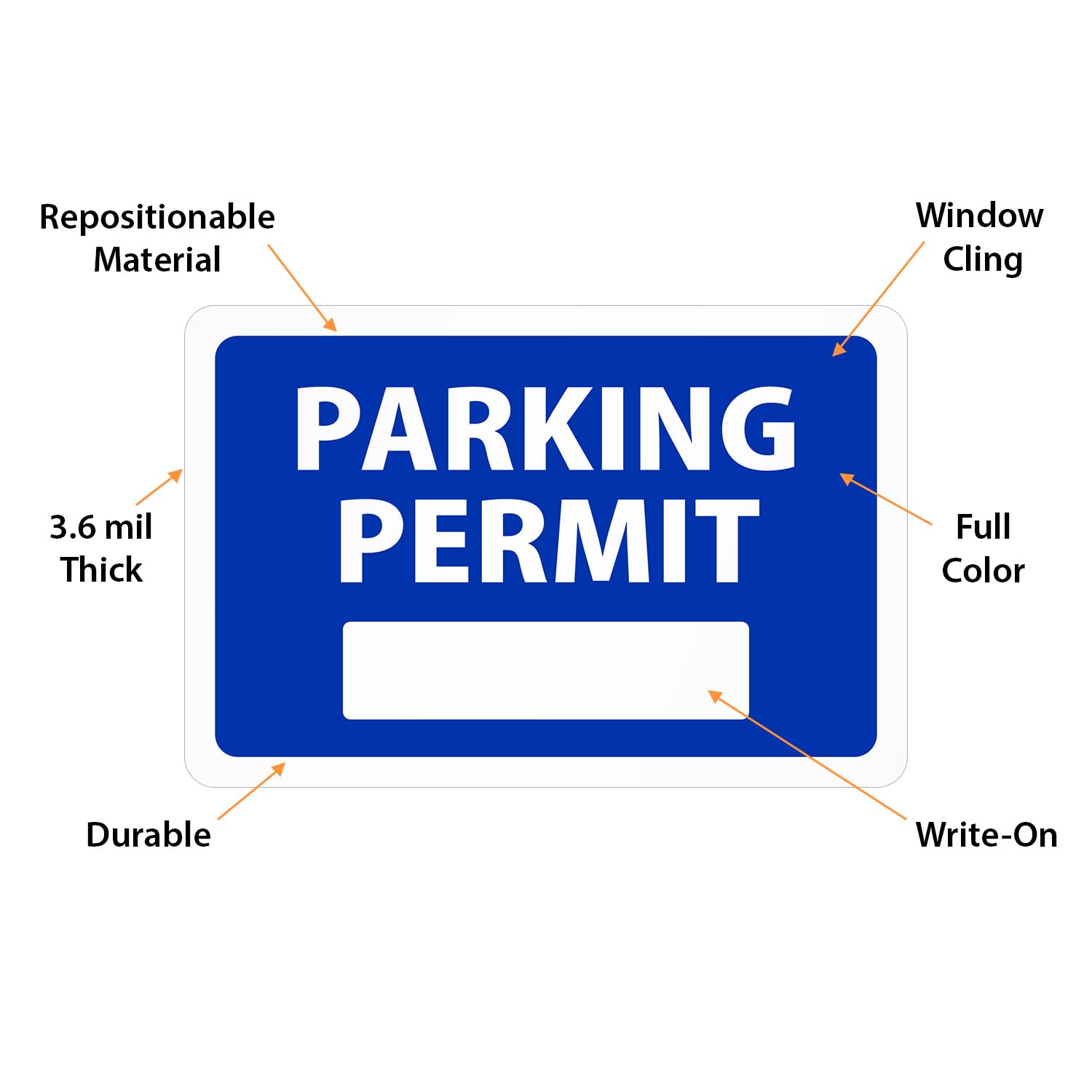 た　US製【 Parking Permit】8枚＠パーミット送料無料 Amazon.com : SmartSign 