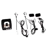ZEZEFUFU Portable Audio Wired Headset Motorcycle Intercom Host with Headphones Kit Helmet Earphone